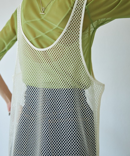 VACANCY（ヴァカンシー）の「メッシュベスト2wayワンピース（ワンピース・レディース・ブラック/ナチュラル・FREE）」の13枚目の写真