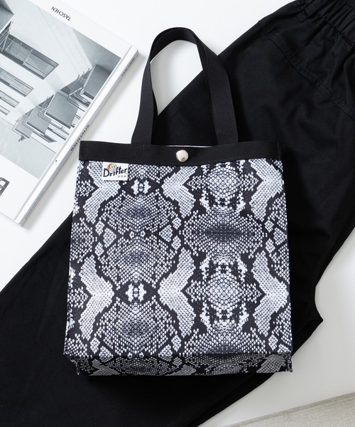 Drifter(ドリフター)の「【Drifter】PAPER BAG TOTE S ※(トートバッグ・レディース・ダークブラウン/グレー/その他/タン/レオパード/パイソン/ブラック/マルチ/グリーン・FREE)」の9枚目の写真