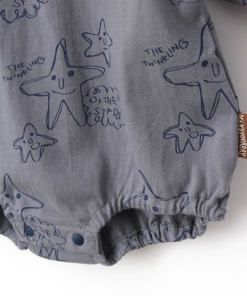 MAKE YOUR DAY（メイクユアデイ）の「お星さま総柄ロンパース■70.80cm（ロンパース・キッズ・アイボリー/グレー・70/80）」の12枚目の写真
