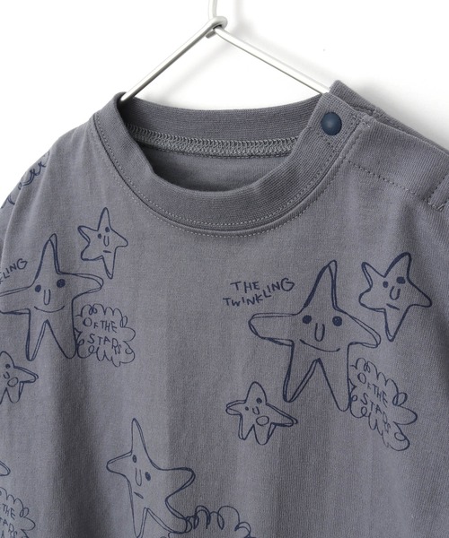 MAKE YOUR DAY（メイクユアデイ）の「お星さま総柄ロンパース■70.80cm（ロンパース・キッズ・アイボリー/グレー・70/80）」の10枚目の写真