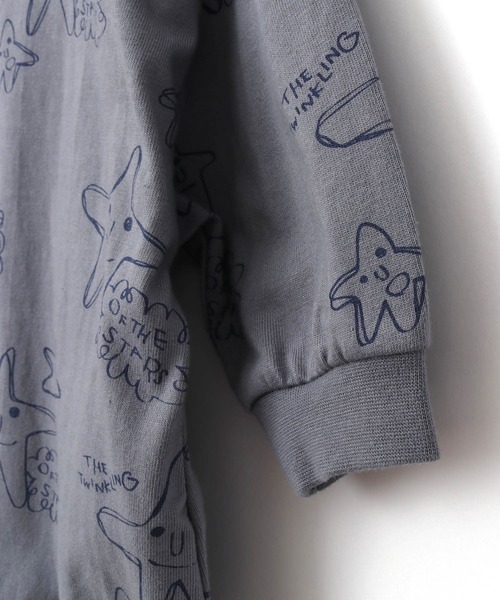 MAKE YOUR DAY（メイクユアデイ）の「お星さま総柄ロンパース■70.80cm（ロンパース・キッズ・アイボリー/グレー・70/80）」の13枚目の写真