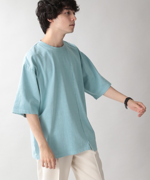 RAGEBLUE(レイジブルー)の「ピグメントドッキングBIGTシャツ/957481(Tシャツ/カットソー・メンズ・オフホワイト/その他19/ブルー・MEDIUM/LARGE)」の3枚目の写真