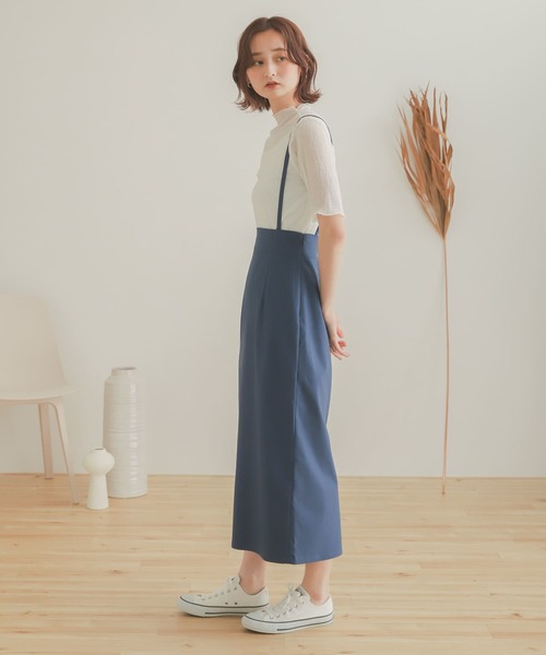 SENSE OF PLACE by URBAN RESEARCH（センスオブプレイスバイアーバンリサーチ）の「ヨウリュウシアーアンサンブル（アンサンブル・レディース・ブラック/オフホワイト/ラベンダー・ONE）」の4枚目の写真