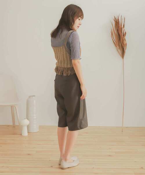 SENSE OF PLACE by URBAN RESEARCH（センスオブプレイスバイアーバンリサーチ）の「ヨウリュウシアーアンサンブル（アンサンブル・レディース・ブラック/オフホワイト/ラベンダー・ONE）」の13枚目の写真