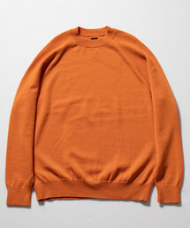 BATONER | 【BATONER/バトナー】AGING WOOL RAGLAN SLEEVE CREW NECK BN-21FM-015(ニット/セーター)