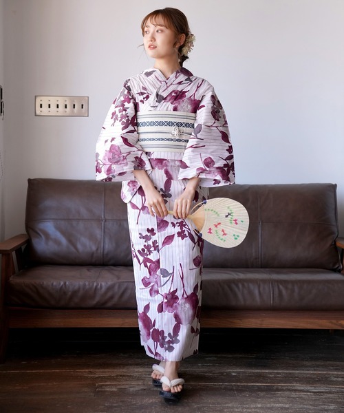 utatane(ウタタネ)の「浴衣単品(浴衣・レディース・レッド・FREE)」の1枚目の写真