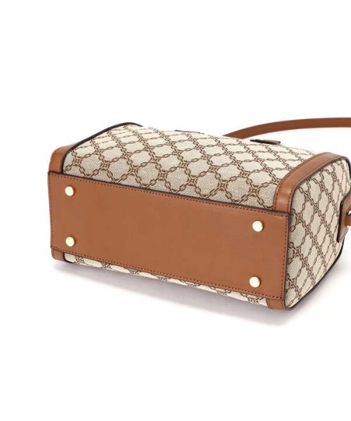 N.（N. Natural Beauty Basic）（エヌエヌナチュラルビューティーベーシック）の「◆モノグラムミニボストンバッグ（ボストンバッグ・レディース・ベージュ系その他/ブラック系その他・ﾌﾘ-）」の4枚目の写真