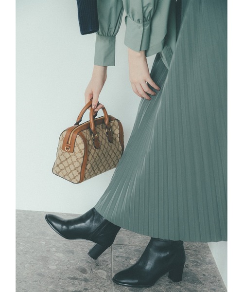 N.（N. Natural Beauty Basic）（エヌエヌナチュラルビューティーベーシック）の「◆モノグラムミニボストンバッグ（ボストンバッグ・レディース・ベージュ系その他/ブラック系その他・ﾌﾘ-）」の12枚目の写真