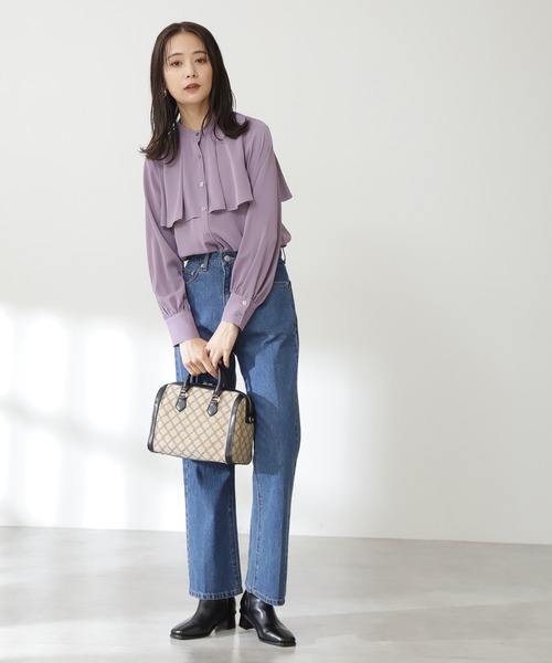 N.（N. Natural Beauty Basic）（エヌエヌナチュラルビューティーベーシック）の「◆モノグラムミニボストンバッグ（ボストンバッグ・レディース・ベージュ系その他/ブラック系その他・ﾌﾘ-）」の14枚目の写真