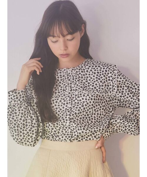 merry jenny（メリージェニー）の「flowerセーラーカラーブラウス（シャツ/ブラウス・レディース・ブラック/ブルー・FREE）」の10枚目の写真