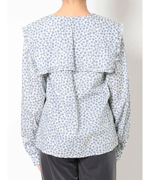 merry jenny（メリージェニー）の「flowerセーラーカラーブラウス（シャツ/ブラウス・レディース・ブラック/ブルー・FREE）」の5枚目の写真