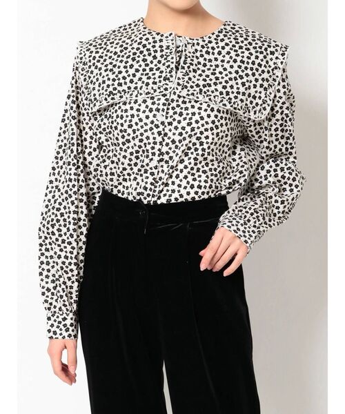 merry jenny（メリージェニー）の「flowerセーラーカラーブラウス（シャツ/ブラウス・レディース・ブラック/ブルー・FREE）」の18枚目の写真