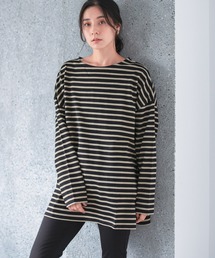 LEPSIM | ボーダーＢＩＧロンT長袖　959132(Tシャツ/カットソー)