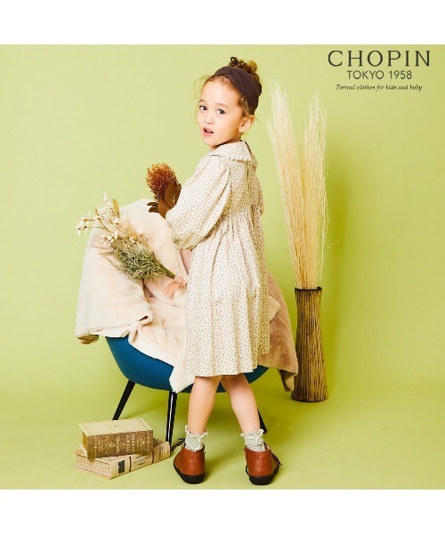 セール ビッグ襟スモッキングワンピース ワンピース ワンピース Chopin ショパン のファッション