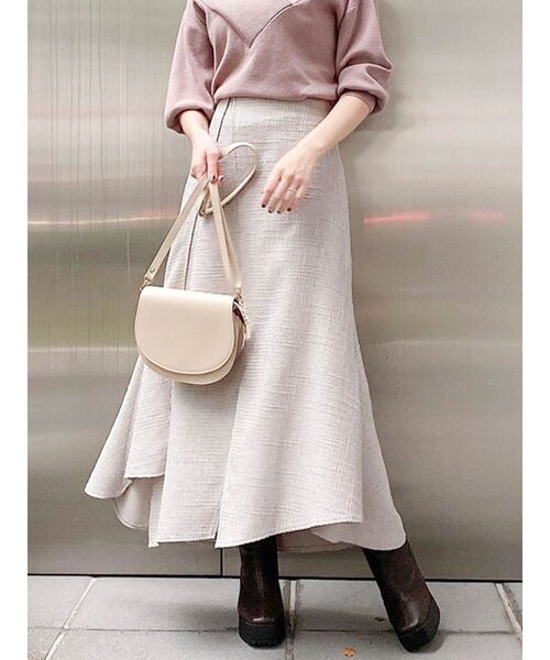 dazzlin（ダズリン）の「スリットアソートフレアスカート（スカート・レディース・グレー/レッド/ブラウン・SMALL/MEDIUM）」の2枚目の写真