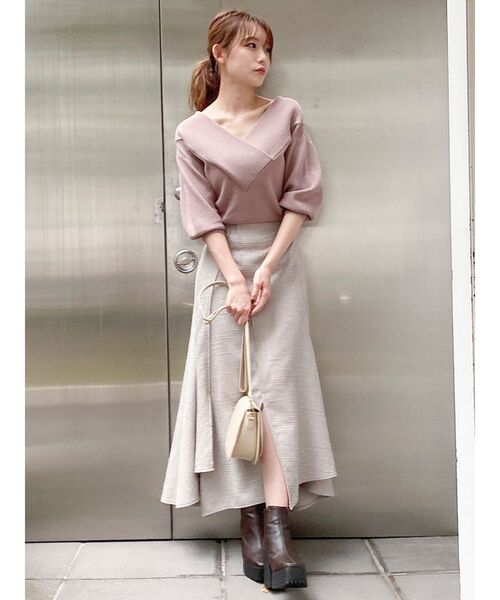 dazzlin（ダズリン）の「スリットアソートフレアスカート（スカート・レディース・グレー/レッド/ブラウン・SMALL/MEDIUM）」の15枚目の写真