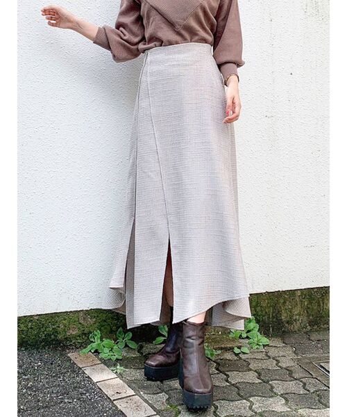 dazzlin（ダズリン）の「スリットアソートフレアスカート（スカート・レディース・グレー/レッド/ブラウン・SMALL/MEDIUM）」の12枚目の写真