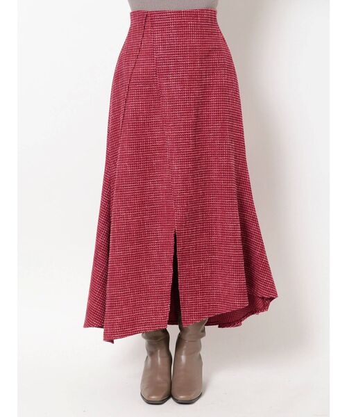 dazzlin（ダズリン）の「スリットアソートフレアスカート（スカート・レディース・グレー/レッド/ブラウン・SMALL/MEDIUM）」の5枚目の写真