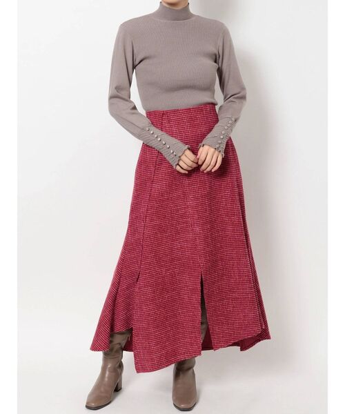 dazzlin（ダズリン）の「スリットアソートフレアスカート（スカート・レディース・グレー/レッド/ブラウン・SMALL/MEDIUM）」の19枚目の写真