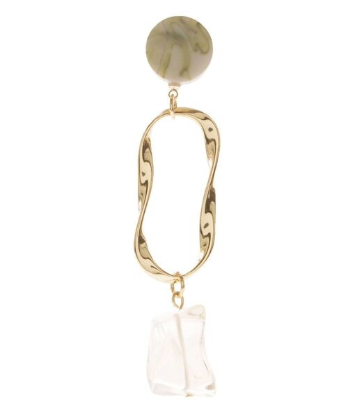 MERCURYDUO（マーキュリーデュオ）の「アシメマルチデザインイヤリング（ピアス（両耳用）・レディース・シルバー/ゴールド・FREE）」の9枚目の写真