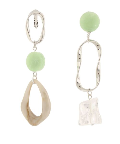 MERCURYDUO（マーキュリーデュオ）の「アシメマルチデザインイヤリング（ピアス（両耳用）・レディース・シルバー/ゴールド・FREE）」の10枚目の写真