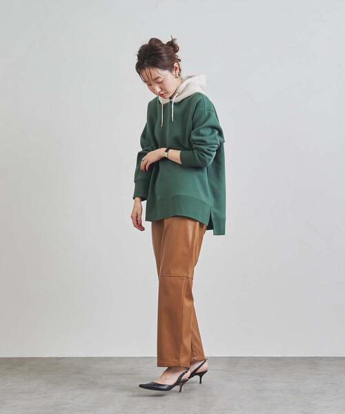 coen（コーエン）の「【WEB限定復刻】CVC裏起毛オーバーサイズフーディパーカー（セットアップ対応可能）（パーカー・レディース・ブラック/オフホワイト/ブラック系その他/グリーン系その他/オレンジ系その他/ライラック系・MEDIUM/LARGE）」の20枚目の写真