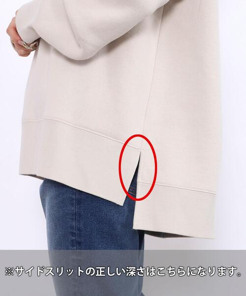 coen（コーエン）の「【WEB限定復刻】CVC裏起毛オーバーサイズフーディパーカー（セットアップ対応可能）（パーカー・レディース・ブラック/オフホワイト/ブラック系その他/グリーン系その他/オレンジ系その他/ライラック系・MEDIUM/LARGE）」の12枚目の写真