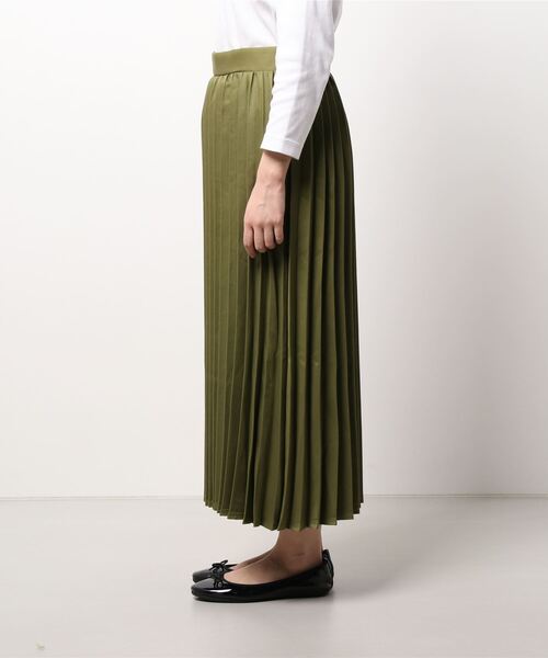 libelle more（リベル モア）の「起毛ツイル　アコーディオンプリーツスカート（スカート・レディース・ブラック/モカ/ライトカーキ/グレイッシュベージュ・M/L）」の13枚目の写真