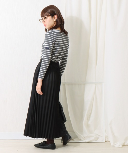 libelle more（リベル モア）の「起毛ツイル　アコーディオンプリーツスカート（スカート・レディース・ブラック/モカ/ライトカーキ/グレイッシュベージュ・M/L）」の9枚目の写真