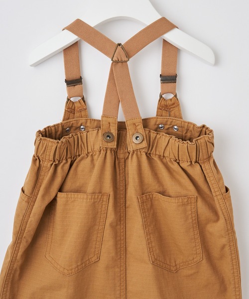 CIAOPANIC TYPY(チャオパニックティピー)の「【KIDS】リップストップミリタリージャンスカ(スカート・キッズ・カーキ/キャメル・SMALL/MEDIUM/LARGE/X-LARGE/XX-LARGE)」の8枚目の写真