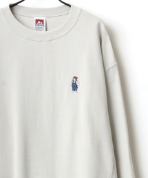 BEN DAVIS/ベンデイビス ビッグシルエット ワンポイント ミニゴリラ刺繍 スウェット トレーナー
