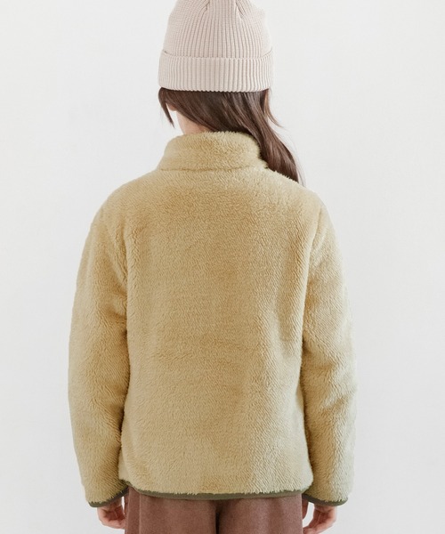 Bee des Bee（ビーデスビー）の「ボアジャケット（その他アウター・キッズ・ベージュ/ブラック/オフホワイト/ラベンダー/チャコール/ライトブルー/コーラルピンク・110cm/120cm/130cm/140cm/150cm/100cm）」の16枚目の写真