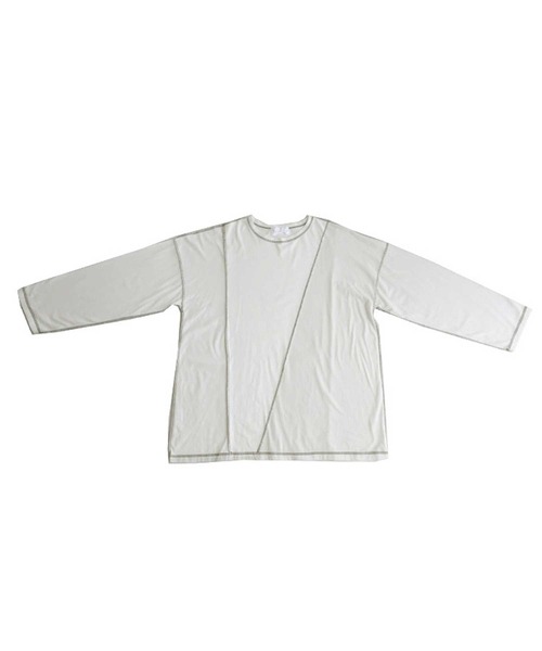 antiqua（アンティカ）の「アウトステッチロンT（Tシャツ/カットソー・メンズ・ブラック/パープル/オフホワイト・FREE）」の6枚目の写真