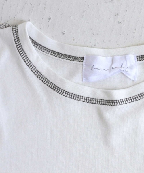 antiqua（アンティカ）の「アウトステッチロンT（Tシャツ/カットソー・メンズ・ブラック/パープル/オフホワイト・FREE）」の9枚目の写真