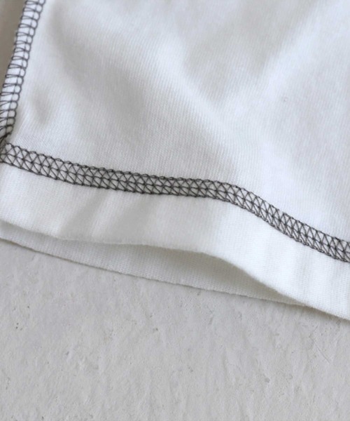 antiqua（アンティカ）の「アウトステッチロンT（Tシャツ/カットソー・メンズ・ブラック/パープル/オフホワイト・FREE）」の11枚目の写真