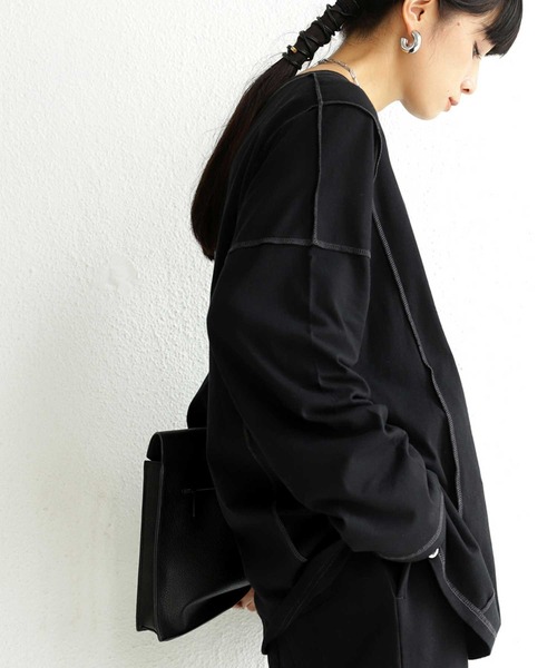 antiqua（アンティカ）の「アウトステッチロンT（Tシャツ/カットソー・メンズ・ブラック/パープル/オフホワイト・FREE）」の22枚目の写真