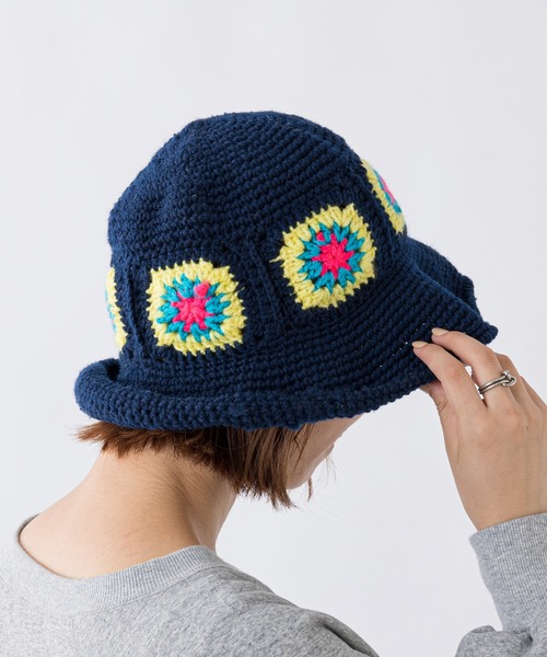 CIAOPANIC TYPY（チャオパニックティピー）の「クロシェハット（ハット・レディース・アイボリー/グリーン/ネイビー・ONE SIZE）」の10枚目の写真