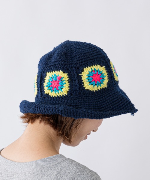 CIAOPANIC TYPY（チャオパニックティピー）の「クロシェハット（ハット・レディース・アイボリー/グリーン/ネイビー・ONE SIZE）」の11枚目の写真