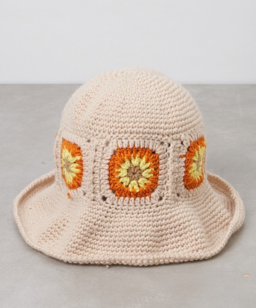 CIAOPANIC TYPY（チャオパニックティピー）の「クロシェハット（ハット・レディース・アイボリー/グリーン/ネイビー・ONE SIZE）」の13枚目の写真