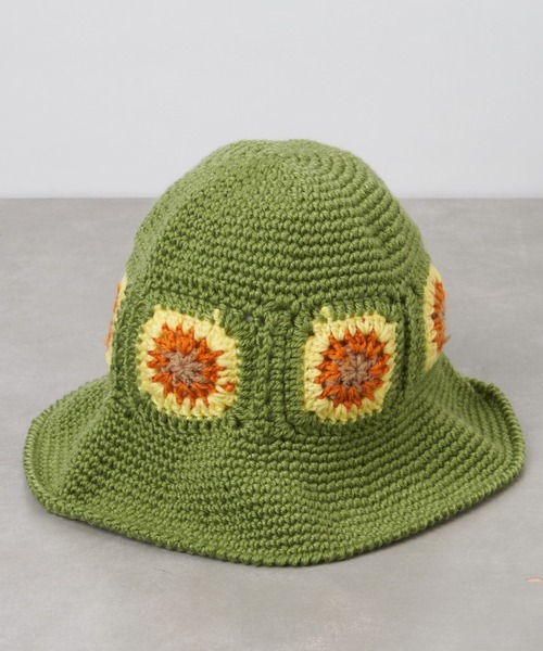 CIAOPANIC TYPY（チャオパニックティピー）の「クロシェハット（ハット・レディース・アイボリー/グリーン/ネイビー・ONE SIZE）」の14枚目の写真