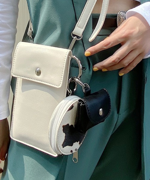 SPINNS（スピンズ）の「【組み合わせ自由自在】フェイクレザーカスタムバッグ モバイルケース（スマホケース/カバー・レディース・ブラック/アイボリー/ベージュ・ONESIZE）」の13枚目の写真