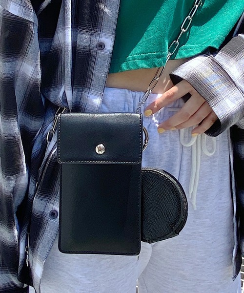 SPINNS（スピンズ）の「【組み合わせ自由自在】フェイクレザーカスタムバッグ モバイルケース（スマホケース/カバー・レディース・ブラック/アイボリー/ベージュ・ONESIZE）」の17枚目の写真