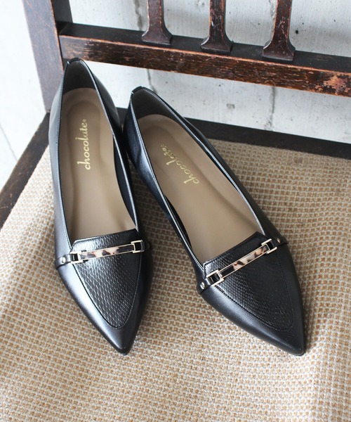 chocolates（チョコラテス）の「ポインテッドトゥ ビット ローファー【日本製】（ローファー・レディース・アイボリー/ダークブラウン/カーキ/ブラック/ライトグレー・22cm/23.5cm/23cm/25cm/24.5cm/22.5cm/24cm）」の18枚目の写真