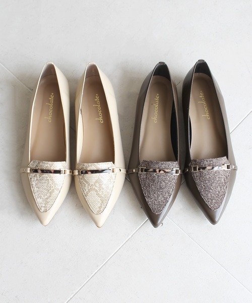 chocolates（チョコラテス）の「ポインテッドトゥ ビット ローファー【日本製】（ローファー・レディース・アイボリー/ダークブラウン/カーキ/ブラック/ライトグレー・22cm/23.5cm/23cm/25cm/24.5cm/22.5cm/24cm）」の10枚目の写真