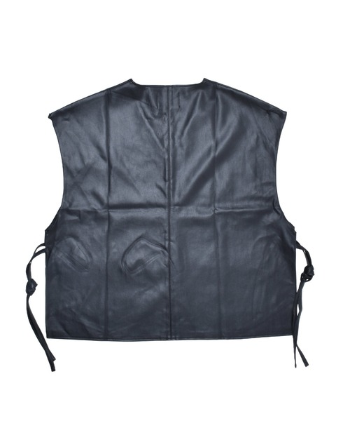 endevice（エンデヴァイス）の「フェイクレザー Vネック ベスト（ベスト・メンズ・ブラック・M/L）」の10枚目の写真