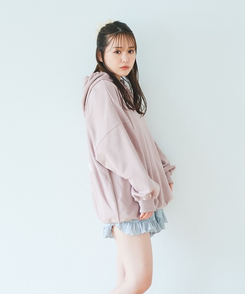 REVEYU（レブユー）の「REVEYU/Sweet dreamer big hoodie（パーカー・レディース・ブラウン/サックスブルー/ピンク・FREE）」の8枚目の写真