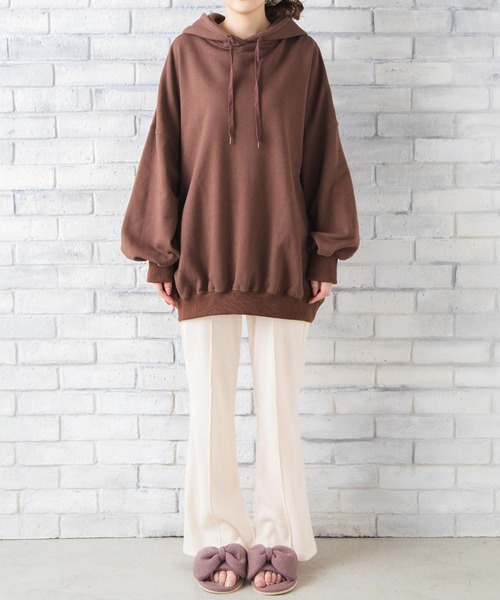 REVEYU（レブユー）の「REVEYU/Sweet dreamer big hoodie（パーカー・レディース・ブラウン/サックスブルー/ピンク・FREE）」の19枚目の写真