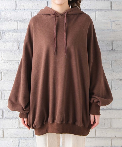 REVEYU（レブユー）の「REVEYU/Sweet dreamer big hoodie（パーカー・レディース・ブラウン/サックスブルー/ピンク・FREE）」の20枚目の写真