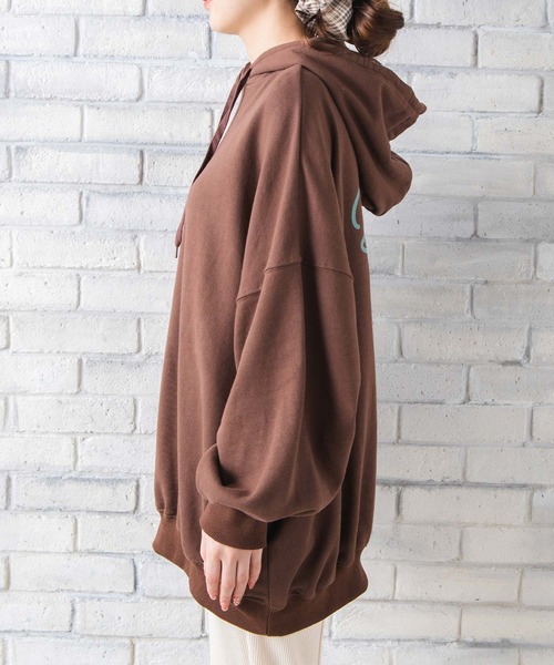 REVEYU（レブユー）の「REVEYU/Sweet dreamer big hoodie（パーカー・レディース・ブラウン/サックスブルー/ピンク・FREE）」の21枚目の写真