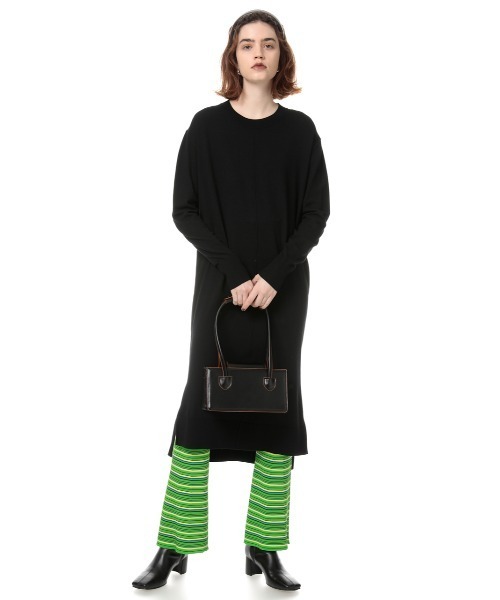 SLY(スライ)の「CREW NECK MIDI OP クルーネックミディアム ワンピース(ワンピース・レディース・ブラック/キャメル/ターコイズブルー/イエロー・FREE)」の2枚目の写真